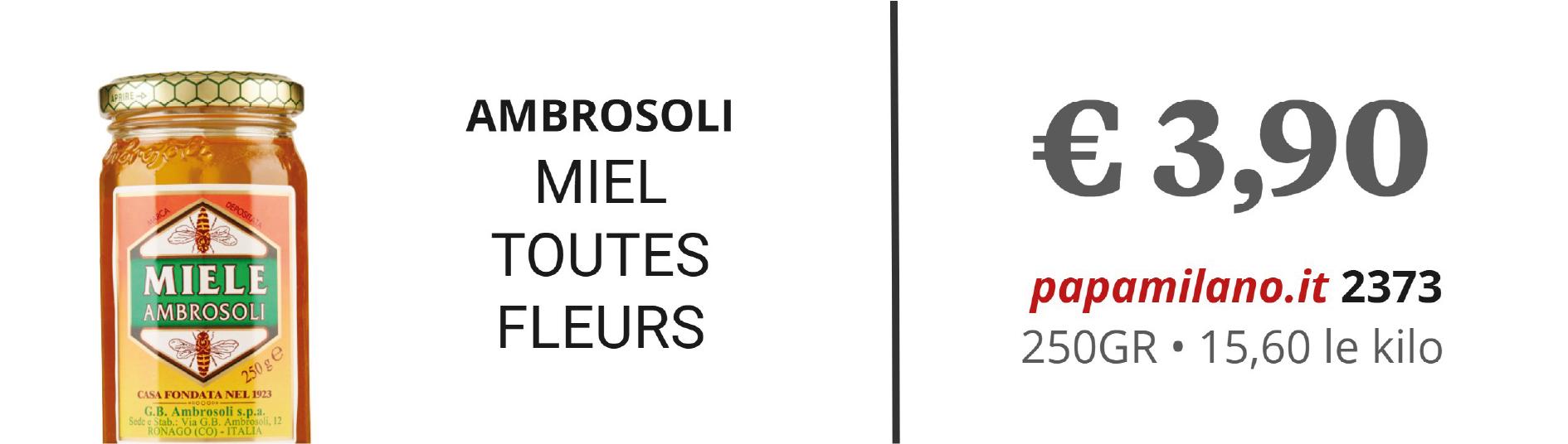 AMBROSOLI MIEL TOUTES FLEURS